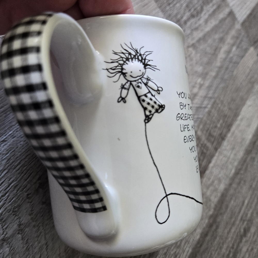 Marci Size 16oz New Mom Children of the Inner Light Mug Black White Modern Cozy - Picture 6 of 8